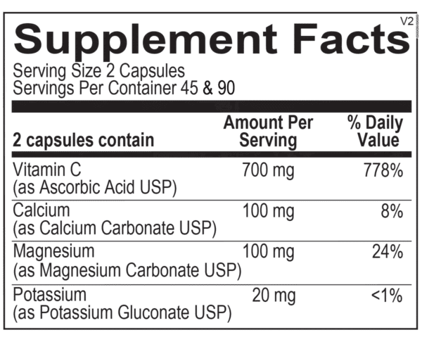 Buffered C Capsules - 90 Capsules - Image 2