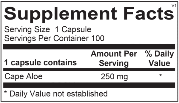 Super Aloe 250 - 100 Capsules - Image 2