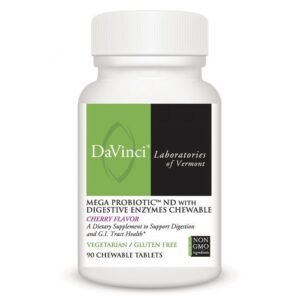 Mega Probiotic ND with Digestive Enzymes Chewable Cherry Flavor (90)