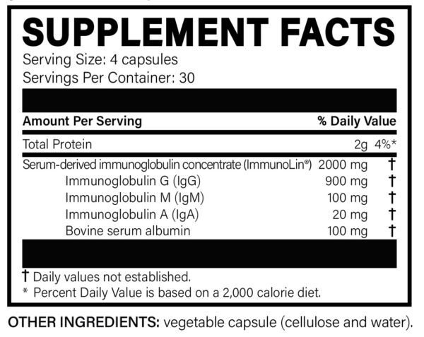 MEGA IgG - 120 Capsules - Ready to Ship - Image 2