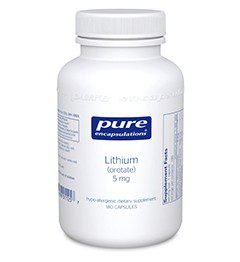 Lithium Orotate 5 mg - 180 capsules