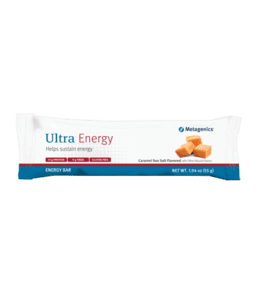 Ultra Energy Bar - 12 Bars per Container - Caramel Sea Salt Flavor with Other Natural Flavors