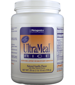 Ultrameal Rice - Natural Vanilla Flavor - 14 Servings - 728 Grams Powder - Now Called Essential Nutritional Shake